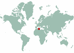 Sidi Bouzid Governorate in world map